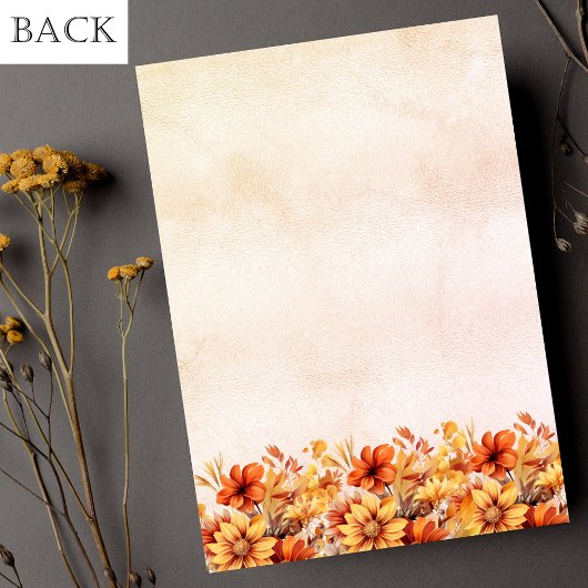 Verjaardag sinaasappel herfst florals budget uitno flyer