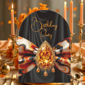 Verjaardag Sinaasappel jaren 1960 Mod Bow Gold Jew Kaart