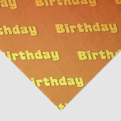 Verjaardag (sinaasappel) tissuepapier (Detail)