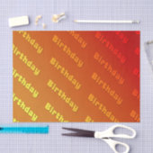 Verjaardag (sinaasappel) tissuepapier (Craft)