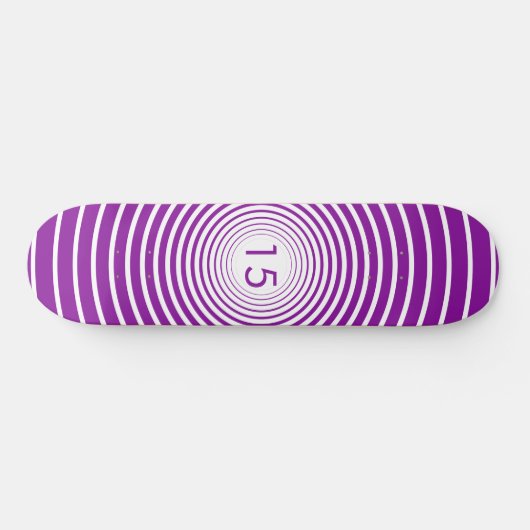 Verjaardag Skateboard - Gepersonaliseerd - Kleuren (Horizontaal)