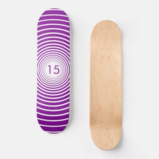 Verjaardag Skateboard - Gepersonaliseerd - Kleuren (Voorkant)
