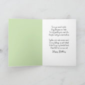 Verjaardag Sleepy Cat met rode Mok Kaart (Binnen)