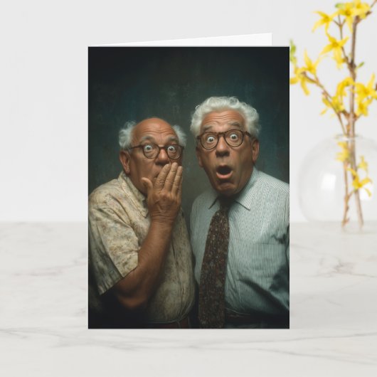 Verjaardag 'Slip-Ons' Kaart (Gele Bloem)