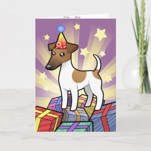 Verjaardag Smooth Fox Terrier Kaart