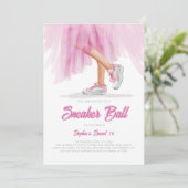 Verjaardag Sneaker Ball Ballerina Prinses Zoet 16 Kaart (Staand voorkant)