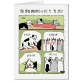 Verjaardag Spa Behandelingen met Katten (Voorkant)