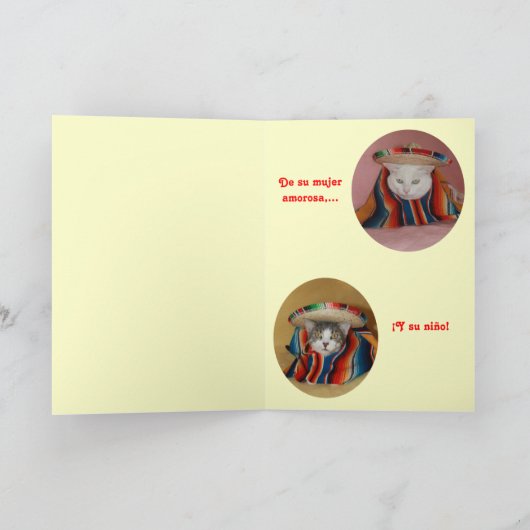 Verjaardag Spaans voor man Kaart (Binnen)