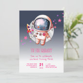 Verjaardag Space Galaxy Moon 3 jaar Kaart (Staand voorkant)