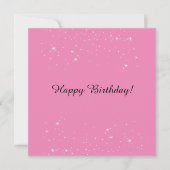 Verjaardag Sparkle roze Goud aanpassen (Voorkant)