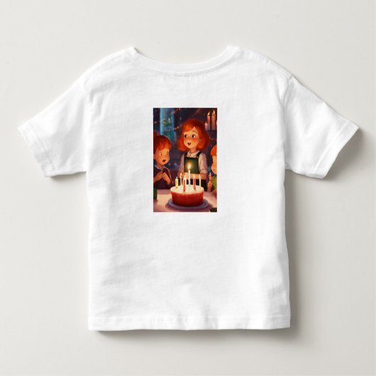 Verjaardag Sparkle & Shine Kinder Shirts (Achterkant)