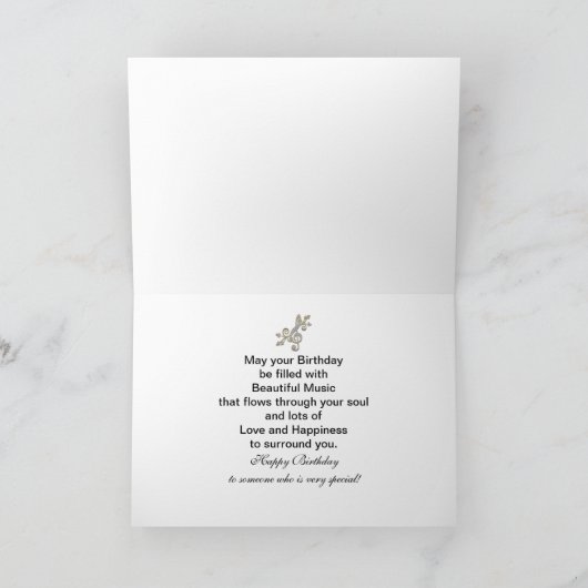 VERJAARDAG, SPECIAAL IEMAND, het Toetsenbord van Kaart (Binnen)