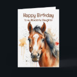 Verjaardag Special Daughter Horse Waterverf Art Kaart<br><div class="desc">Verjaardag Special Daughter Horse Waterverf Kunst voor het paardenliefhebbende meisje in je leven</div>