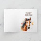 Verjaardag Special Horse Waterverf Art Kaart (Binnen)