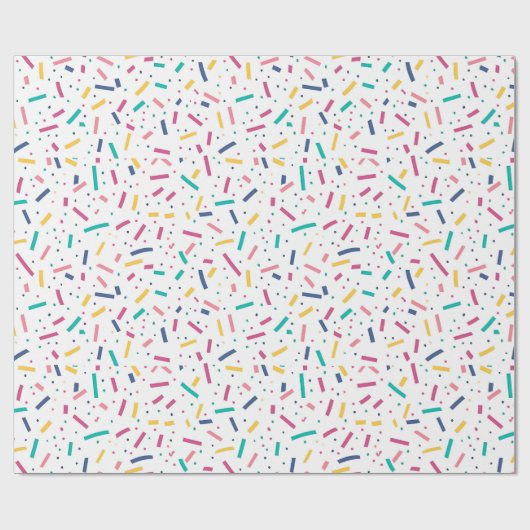Verjaardag Sprinkles Snoep Pattern Cadeaupapier (Vlak)