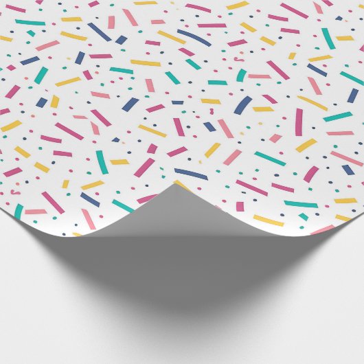 Verjaardag Sprinkles Snoep Pattern Cadeaupapier (Hoek)