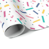 Verjaardag Sprinkles Snoep Pattern Cadeaupapier (Rol Hoek)