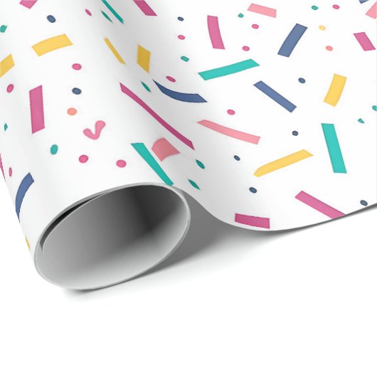 Verjaardag Sprinkles Snoep Pattern Cadeaupapier (Rol Hoek)