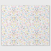Verjaardag Sprinkles Snoep Pattern Cadeaupapier (Vlak)