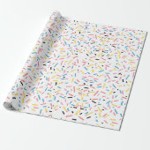Verjaardag Sprinkles Snoep Pattern Cadeaupapier (Uitgerold)