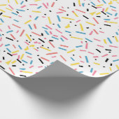 Verjaardag Sprinkles Snoep Pattern Cadeaupapier (Hoek)