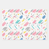 Verjaardag Sprinkles Snoep Pattern Inpakpapier Vel (Voorkant 2)