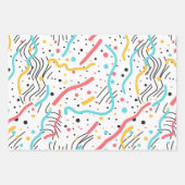 Verjaardag Sprinkles Snoep Pattern Inpakpapier Vel (Voorkant)