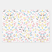 Verjaardag Sprinkles Snoep Pattern Inpakpapier Vel (Voorkant 2)