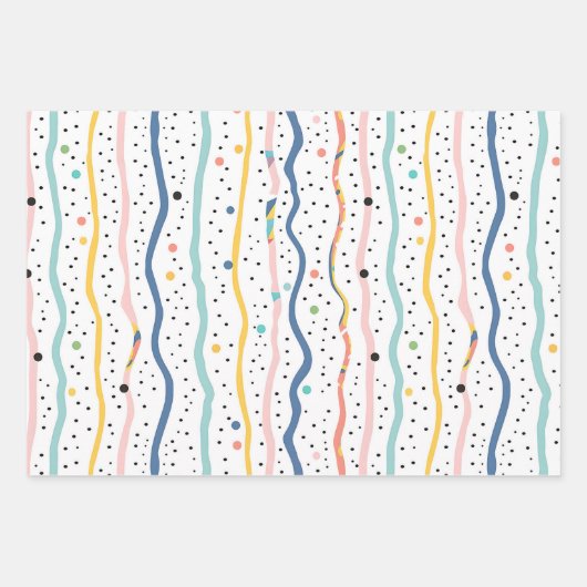 Verjaardag Sprinkles Snoep Pattern Inpakpapier Vel (Voorkant 3)