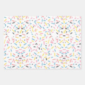 Verjaardag Sprinkles Snoep Pattern Inpakpapier Vel (Voorkant 2)