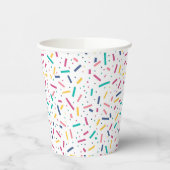 Verjaardag Sprinkles Snoep Pattern Papieren Bekers (Links)