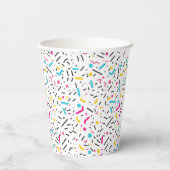 Verjaardag Sprinkles Snoep Pattern Papieren Bekers (Achterkant)
