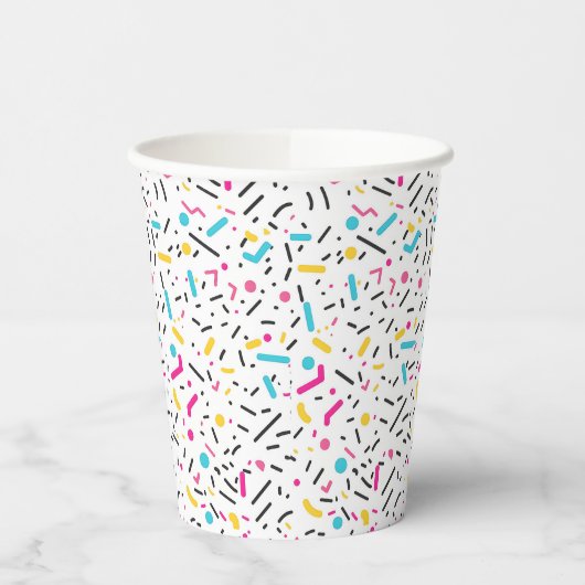 Verjaardag Sprinkles Snoep Pattern Papieren Bekers (Links)
