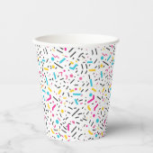Verjaardag Sprinkles Snoep Pattern Papieren Bekers (Voorkant)
