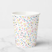 Verjaardag Sprinkles Snoep Pattern Papieren Bekers (Links)