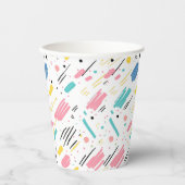 Verjaardag Sprinkles Snoep Pattern Papieren Bekers (Voorkant)