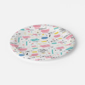 Verjaardag Sprinkles Snoep Pattern Papieren Bordje (Gekanteld)