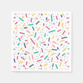 Verjaardag Sprinkles Snoep Pattern Servet (Voorkant)