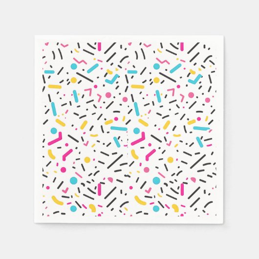 Verjaardag Sprinkles Snoep Pattern Servet (Voorkant)