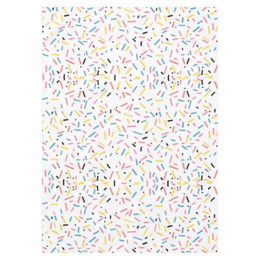 Verjaardag Sprinkles Snoep Pattern Tafelkleed (Voorkant)