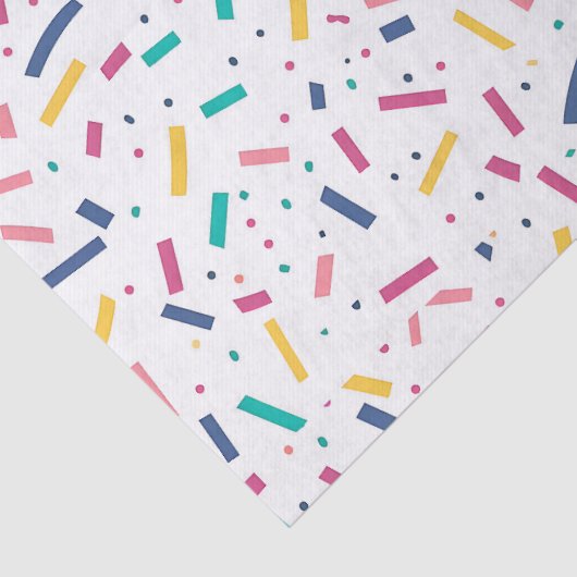 Verjaardag Sprinkles Snoep Pattern Tissuepapier (Detail)