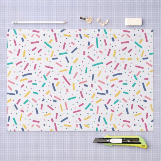 Verjaardag Sprinkles Snoep Pattern Tissuepapier (Craft)