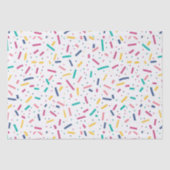 Verjaardag Sprinkles Snoep Pattern Tissuepapier (Voorkant)