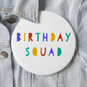 Verjaardag Squad Badge voor Kinderen Swag Bag Part Ronde Button 6,0 Cm (In situ)