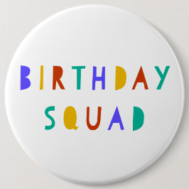 Verjaardag Squad Badge voor Kinderen Swag Bag Part Ronde Button 6,0 Cm