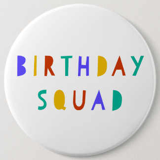 Verjaardag Squad Badge voor Kinderen Swag Bag Part Ronde Button 6,0 Cm