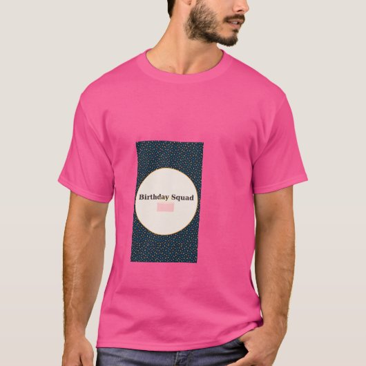 Verjaardag Squad Confetti Party T-shirt (Voorkant)