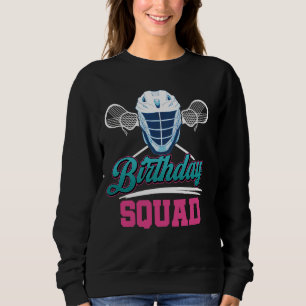 Verjaardag Squad Lacrosse Lax Helm Sticks Lacrosse Trui