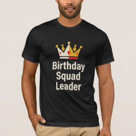 Verjaardag Squad Leider Leuke Party T-shirt Minima