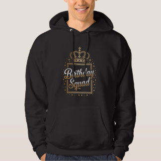 Verjaardag Squad met kroon en sterren Hoodie